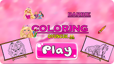 Barbie Coloring Game